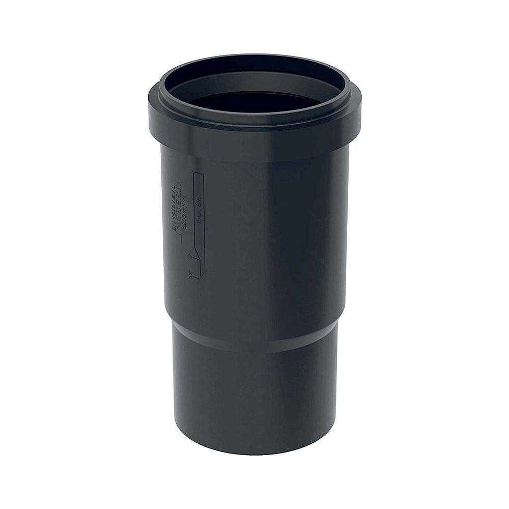 Geberit Langmuffe PE, DN 200, 200mm, PE-HD, Schwarz, 370700161