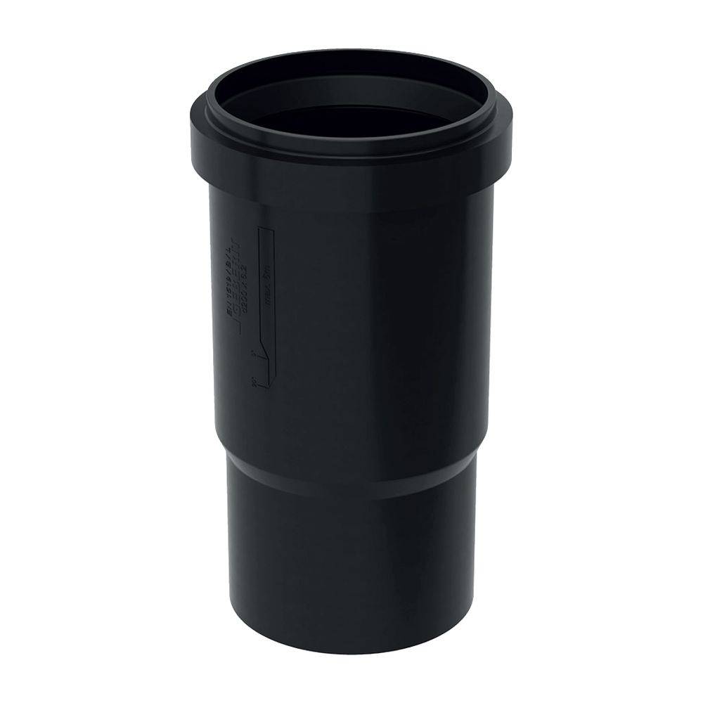 Geberit Langmuffe PE, DN 200, 200mm, PE-HD, Schwarz, 370700161