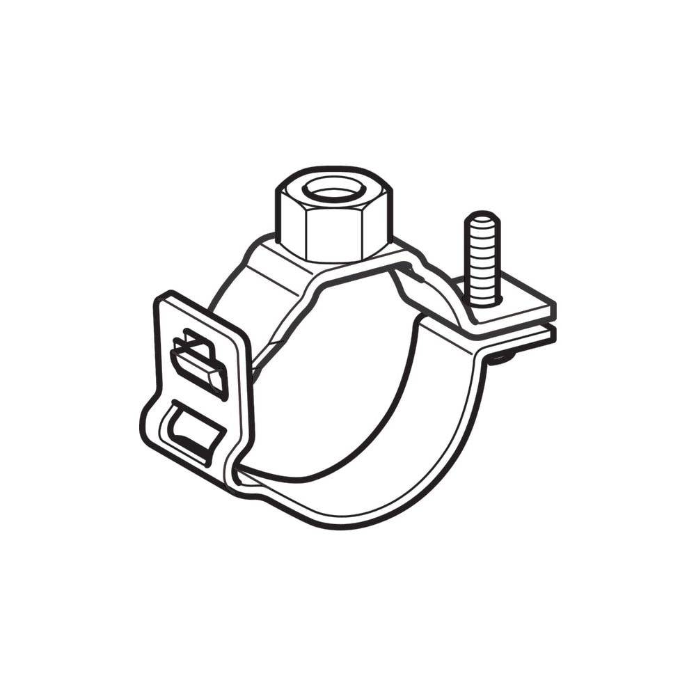 Geberit Rohrschelle mit Gewindemuffe M10, verstellbar, ID 125mm, di1 133mm
