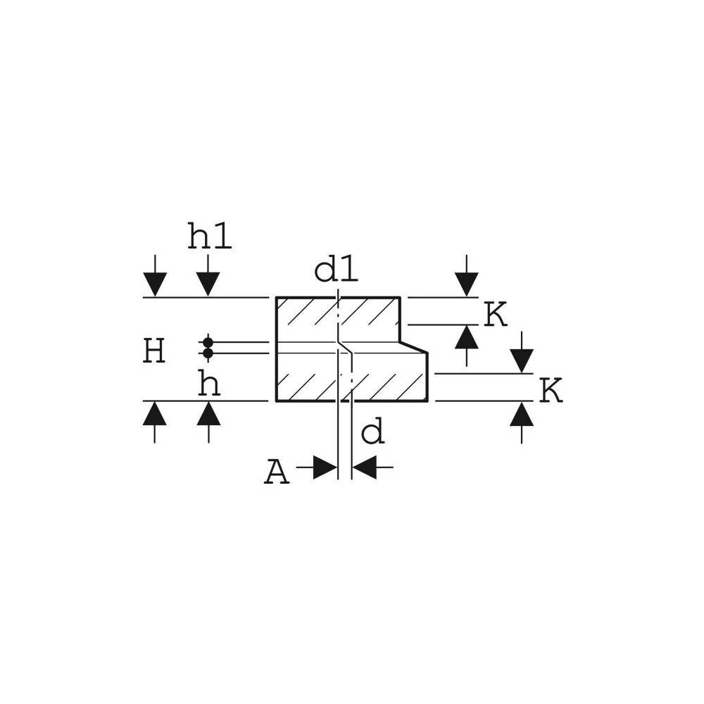 Geberit PE Reduktion exzentrisch, 110/50mm, PE-HD, Schwarz, 367561161