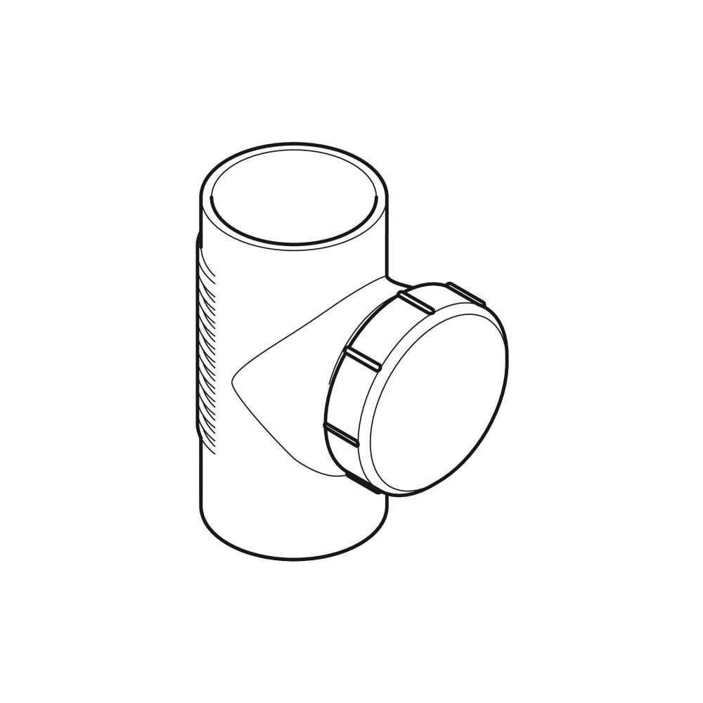 Geberit GE Silent-db20, Putzstück, 90°, d110mm, 1 Stk.