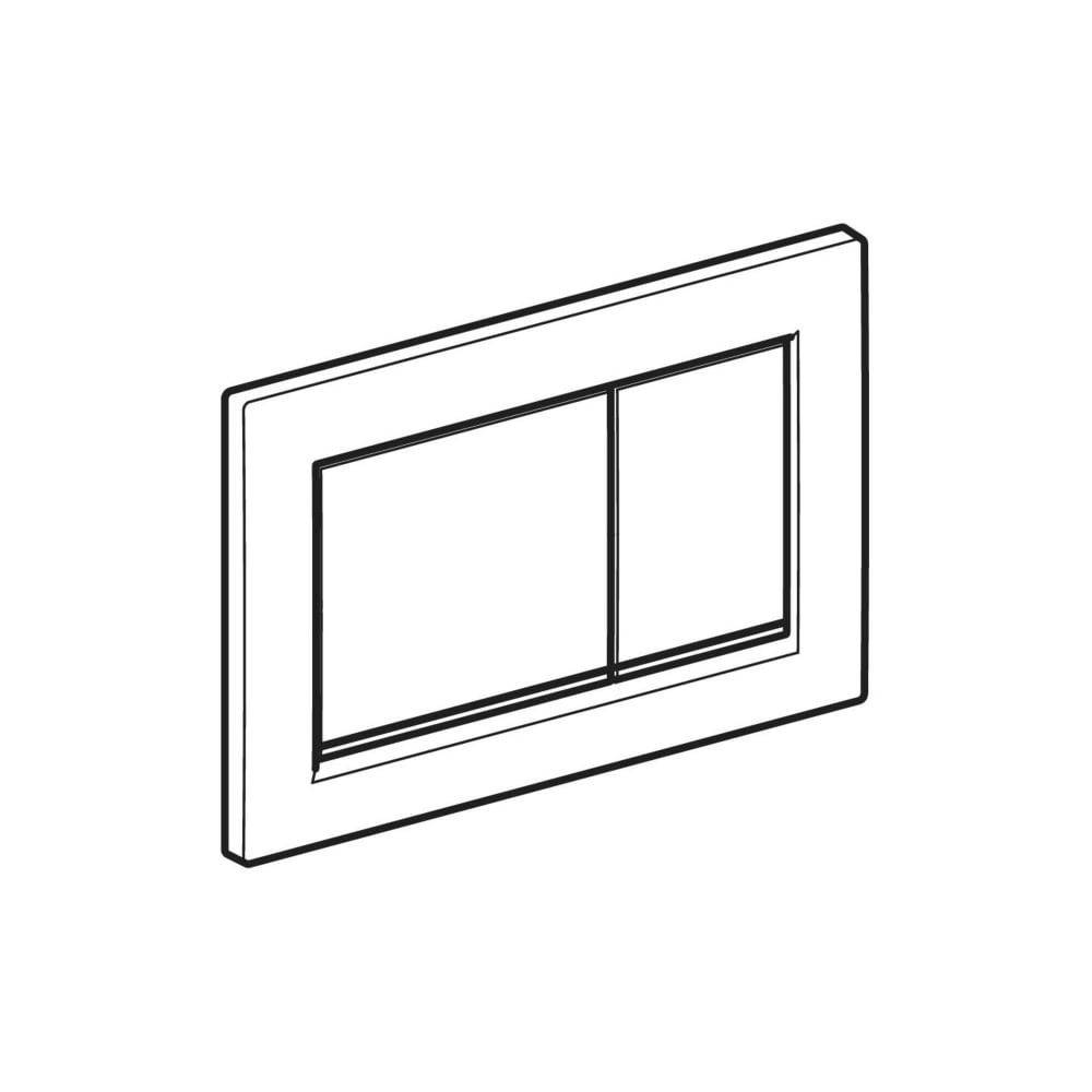 Geberit Omega 20 square Betätigungsplatte für 2-Mengen-Spülung