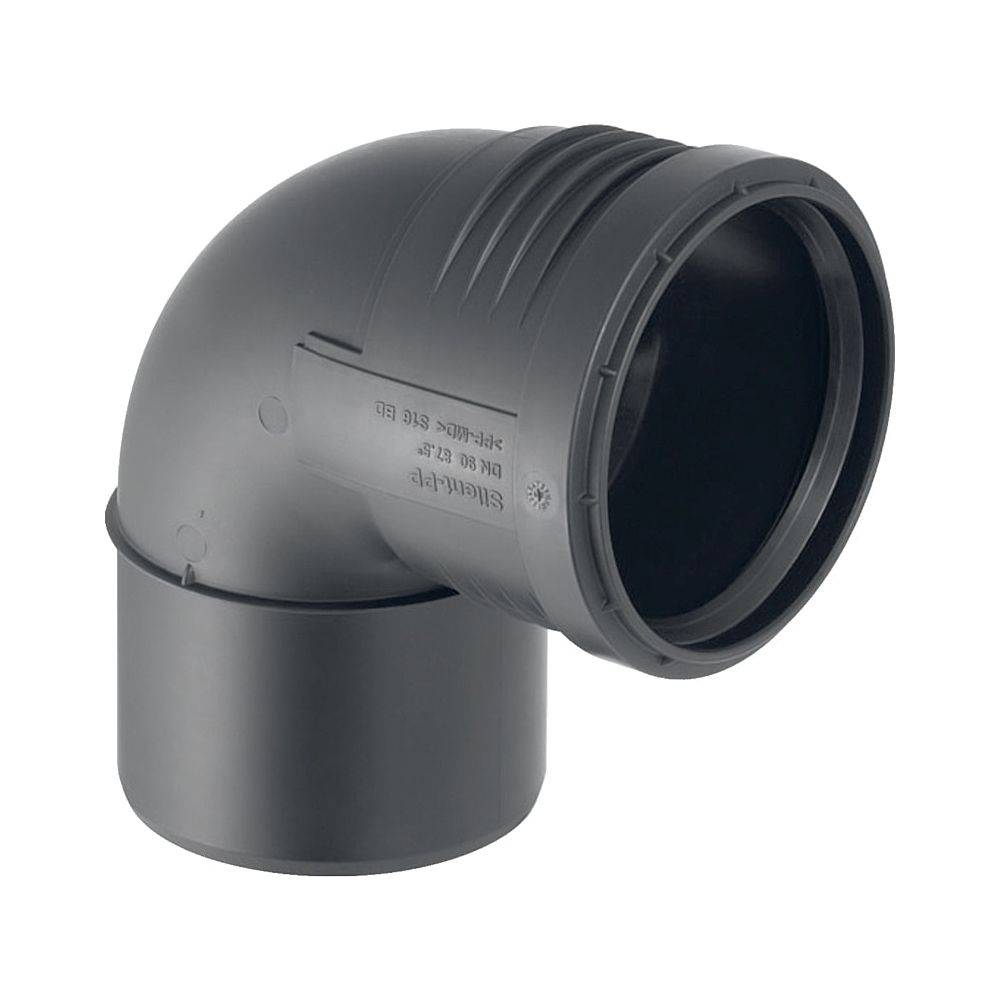 Geberit GE Silent-PP Bogen, 87,5 Grad, d75mm, 1 Stk.