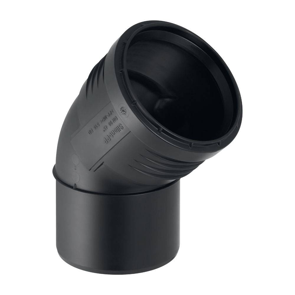 Geberit GE Silent-PP, Bogen, 45 Grad, d75mm, 1 Stk.