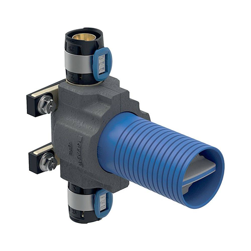 Geberit FlowFit Unterputz-Kugelhahn mit Dämmung, Befestigung, D 20mm, PN 10 bar
