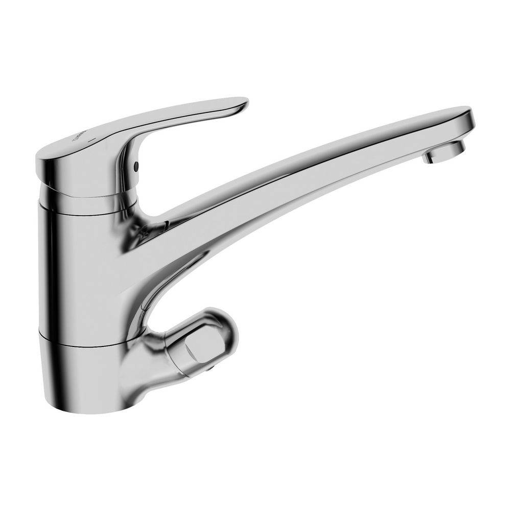 Hansa Mix Einhebel-Küchenarmatur mit Spülmaschinenventil, Ausladung 203mm, DN 15, Chrom, 01152283