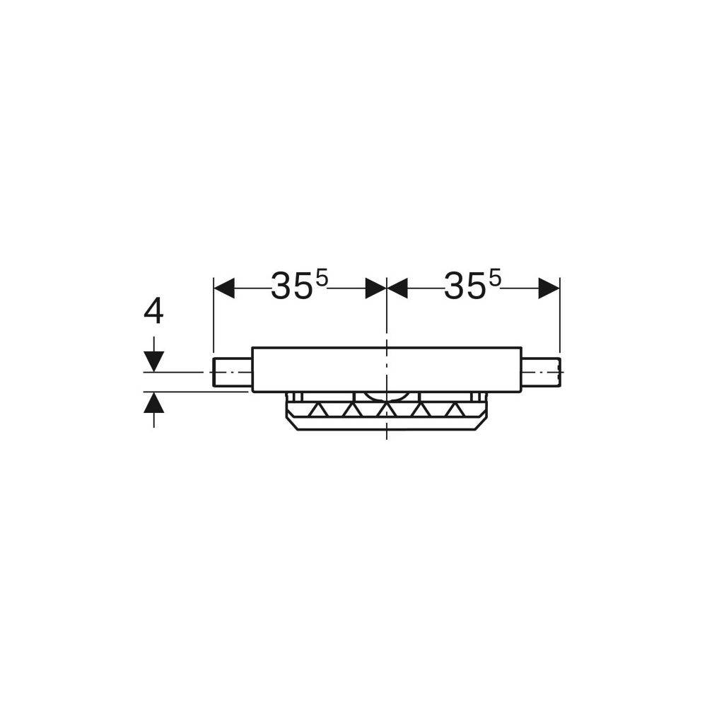 Geberit Kombifix Element für Dusche, mit CleanWall Wandablauf, Estrichhöhe am Einlauf 90-200mm