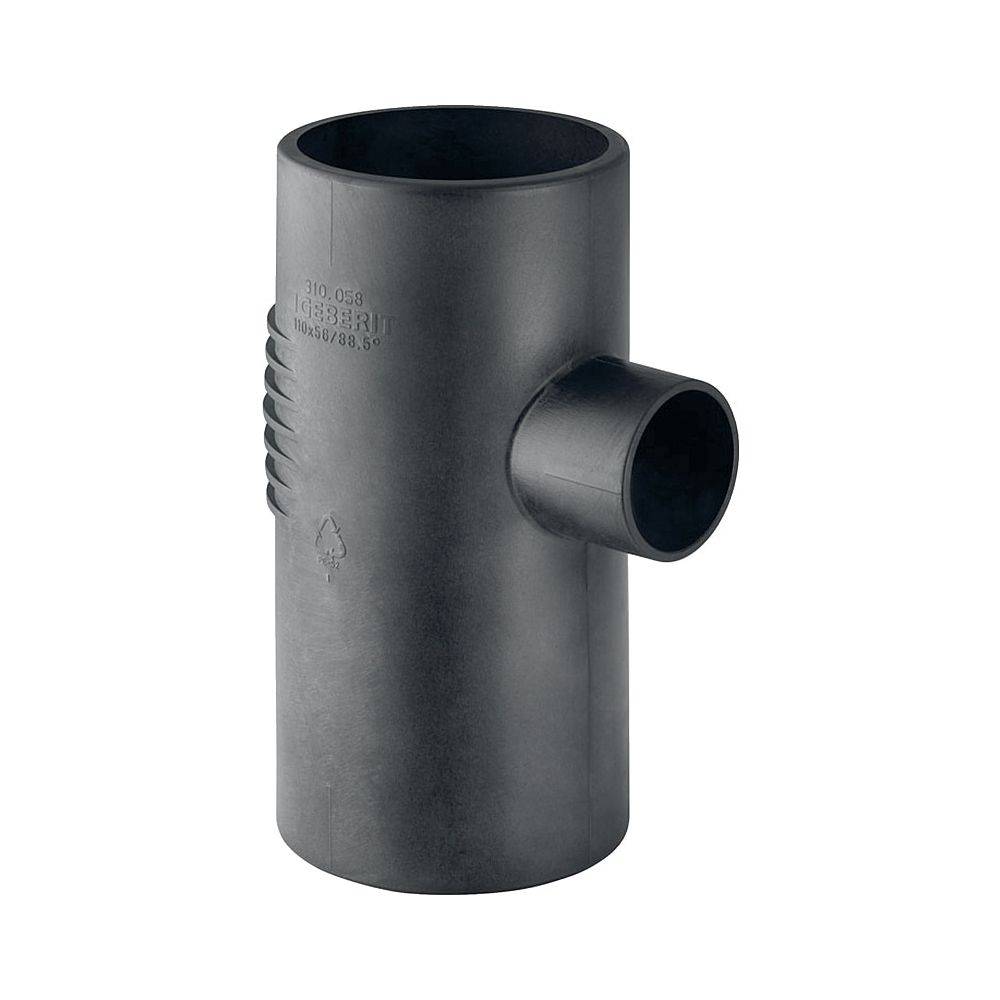 Geberit Abzweig Silent-db20 88,5 Grad, 56mm, PE-S2, Schwarz, 305058141