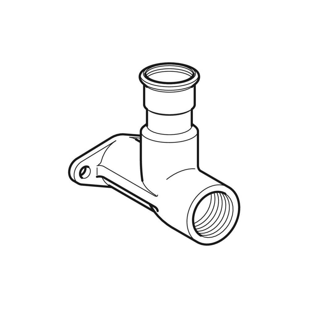 Geberit Mapress Edelstahl Anschlusswinkel 90 Grad abgesetzt Außendurchmesser 22mm