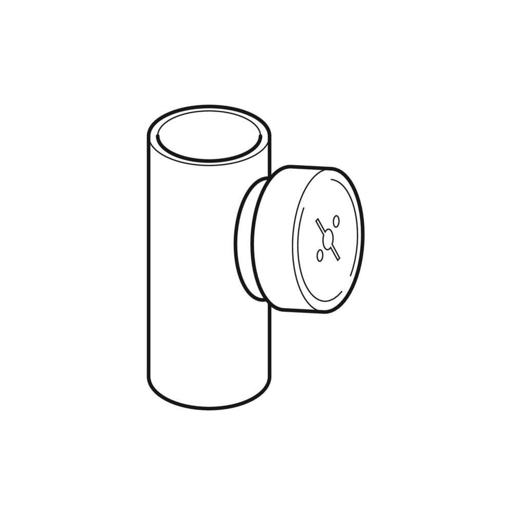 Geberit PE Reinigungsstück 90 Grad mit runder Serviceöffnung D 160mm, D1 110mm
