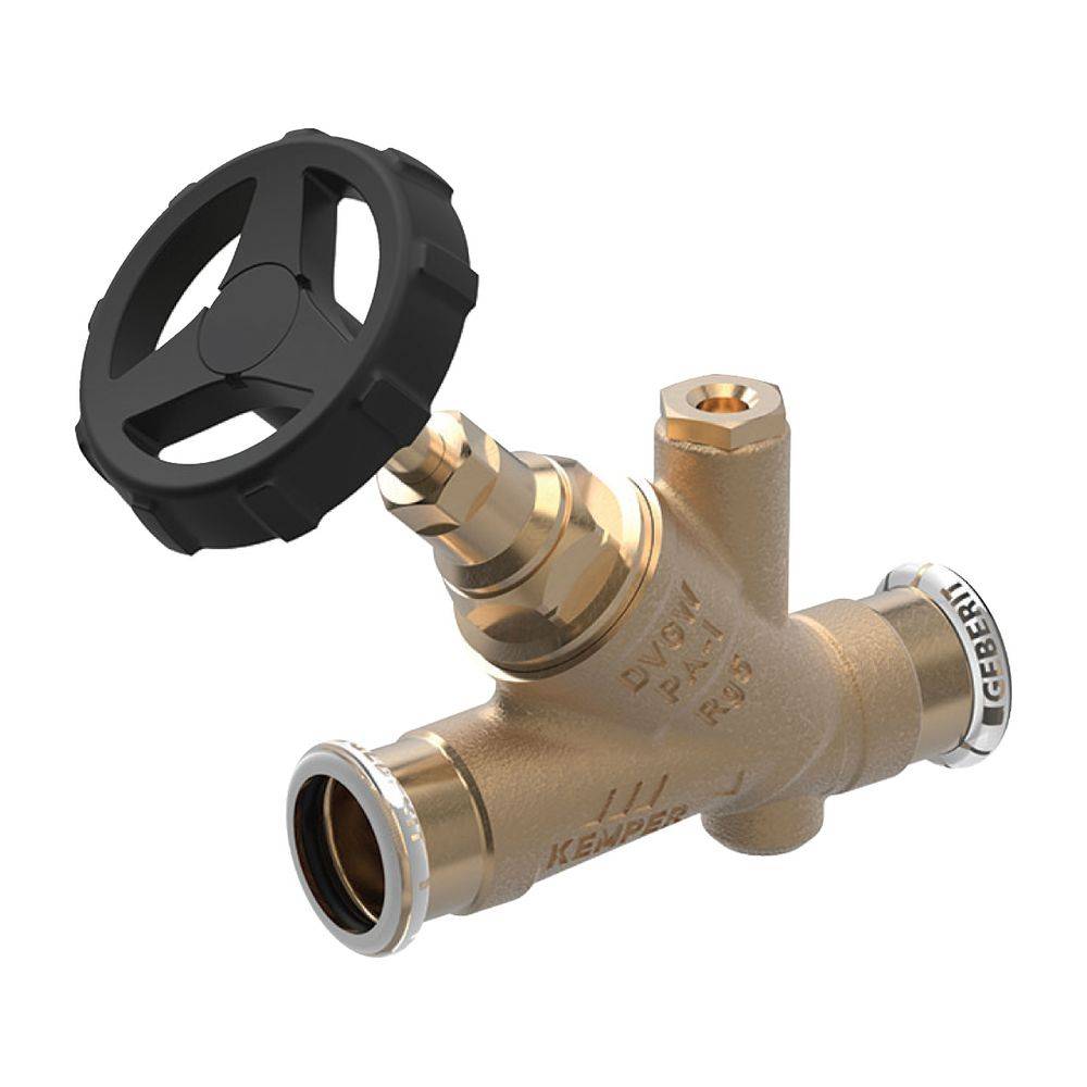 Geberit Schrägsitz-Absperrventil, Mapress Rotguss, Ø22mm, Pressanschlüsse, PN16, 1 Stk.