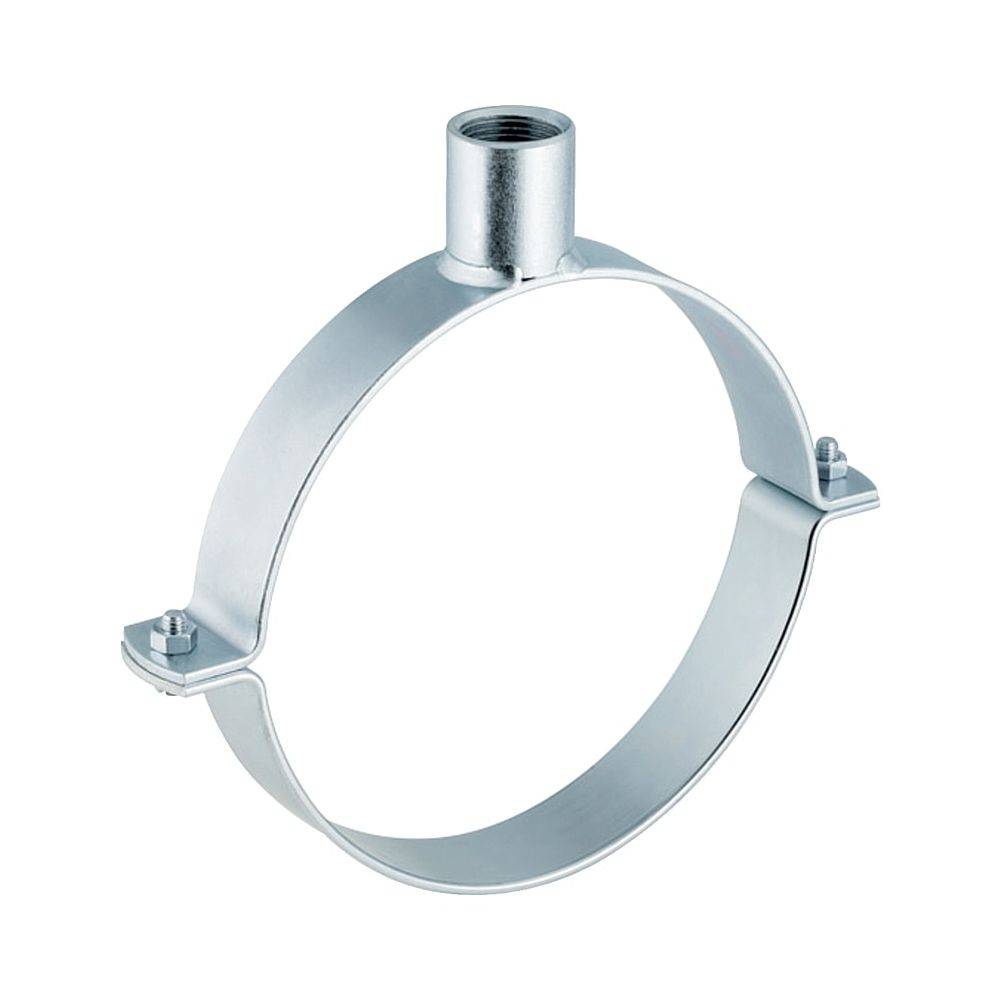 Geberit Rohrschelle mit Gewindemuffe, DN 250, G 1", 250mm, Stahl, Galvanisch verzinkt, 371840001