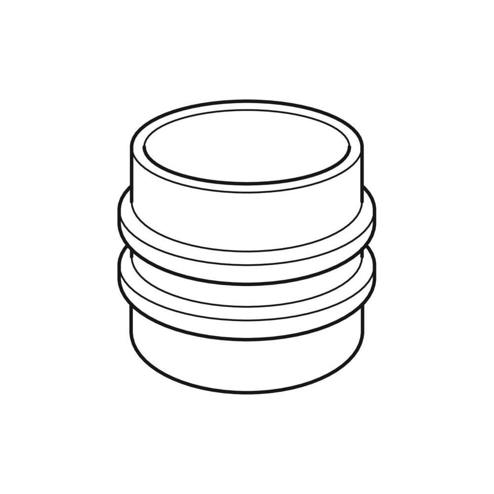Geberit Doppelbundbüchse, DN 200, 191x213mm, PE-HD, Schwarz, 370751161