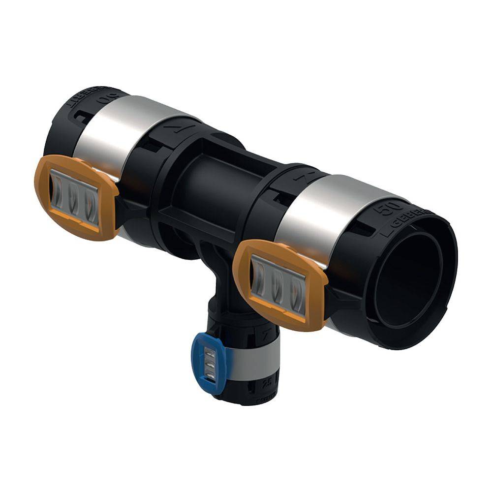Geberit GE FlowFit T-Stück reduziert, PPSU, d63 x 32 x 63mm, 1 Stk.