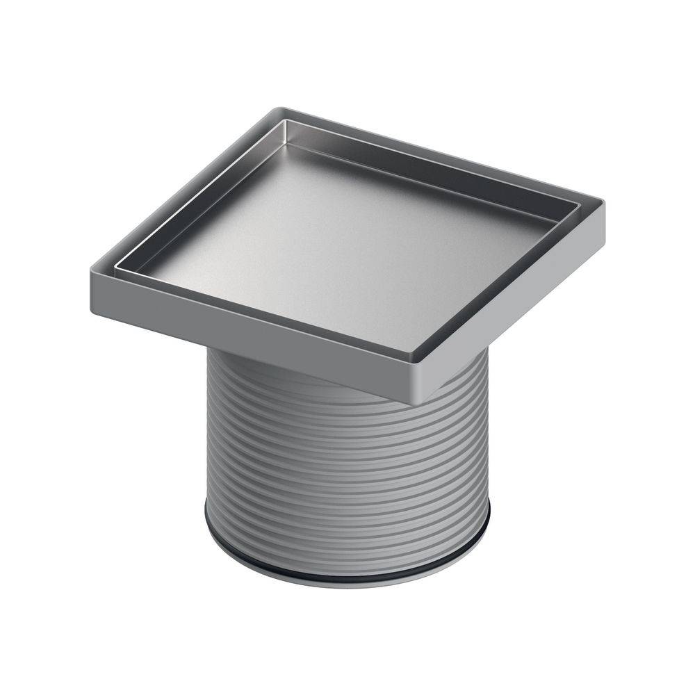 Tece drainpoint S Rostrahmen 150x150mm inklusive Fliesenmulde plate, Edelstahl