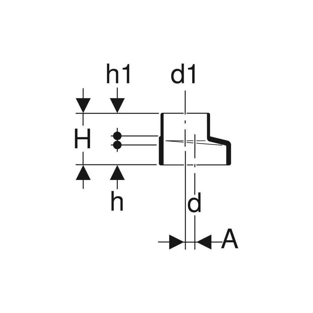 Geberit GE Silent-db20, Reduktion d75/56 mm, exzentrisch, 1 Stk.