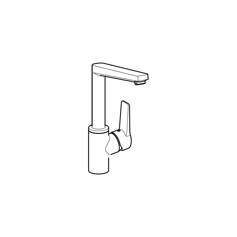 Hansa Twist Einhebel-Küchenarmatur, Ausladung 193mm, DN 15, Chrom, 09202203