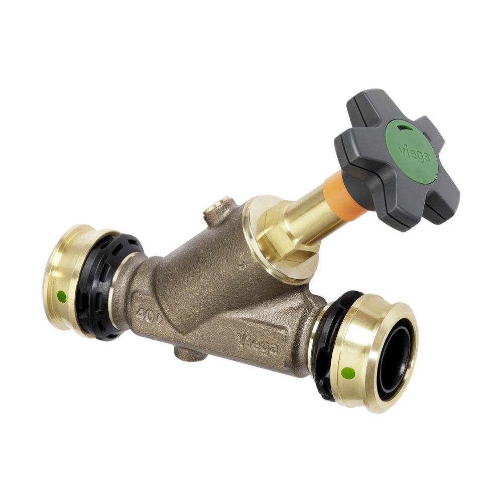 Viega Easytop Schrägsitzventil mit SC-Contur 5337.5, DN 15, d. 20mm, Siliziumbronze
