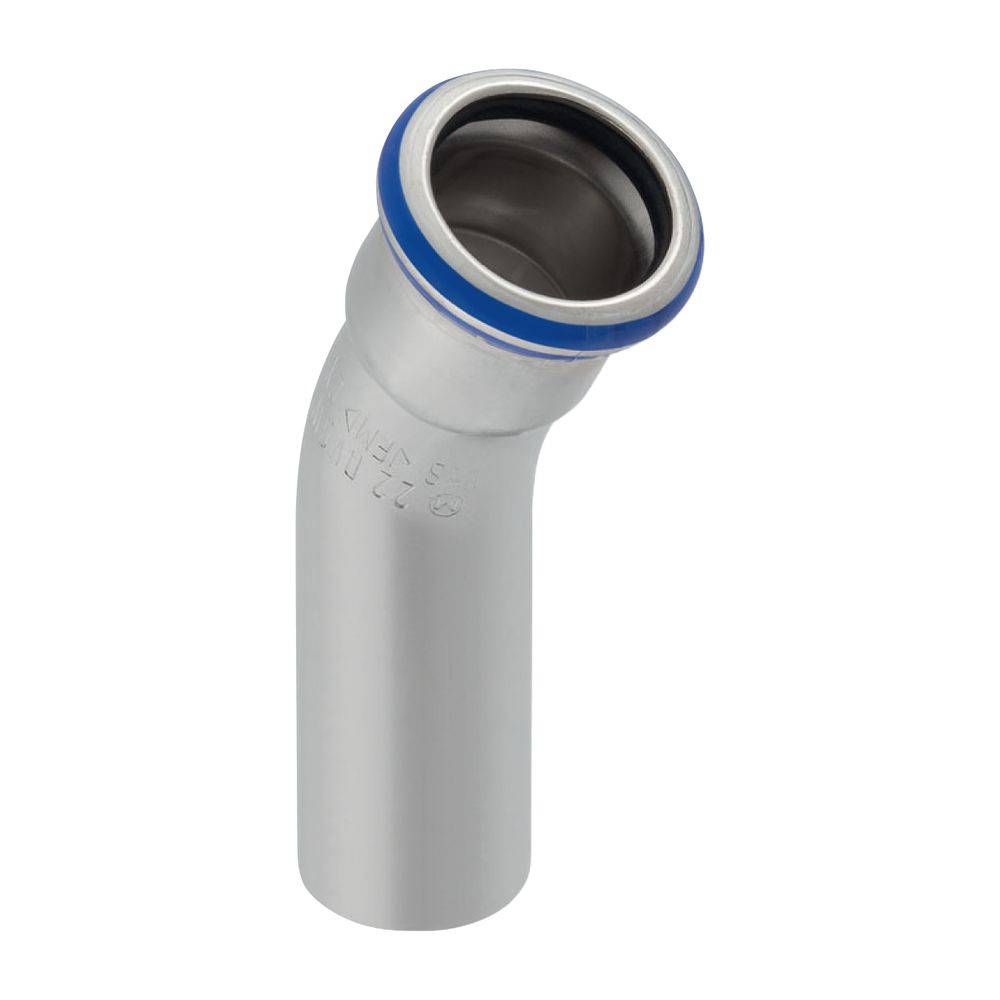 Geberit Edelstahl-Bogen Mapress, 30°, Ø28mm, mit Einschubende, Pressfitting, 1 Stk.