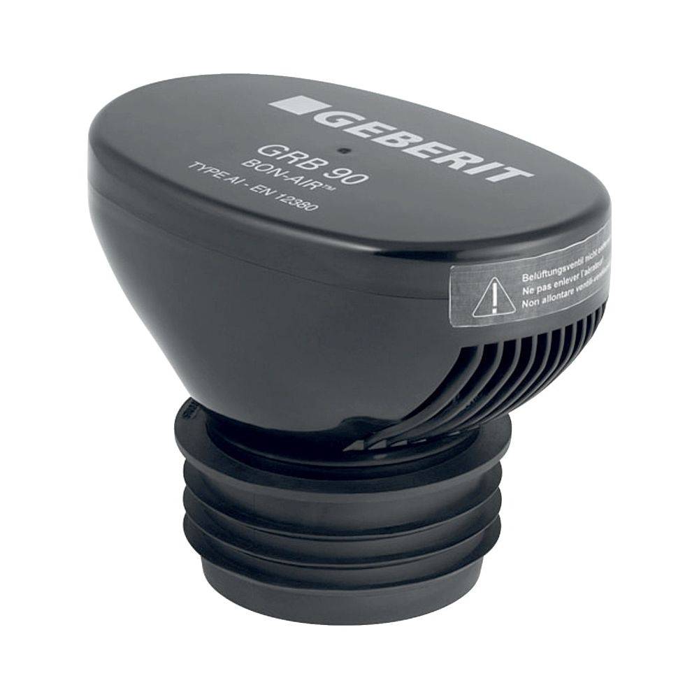 Geberit Belüftungsventil GRB90, für Silent-PP und Silent-Pro D 90mm, D1 106mm, ID 75mm