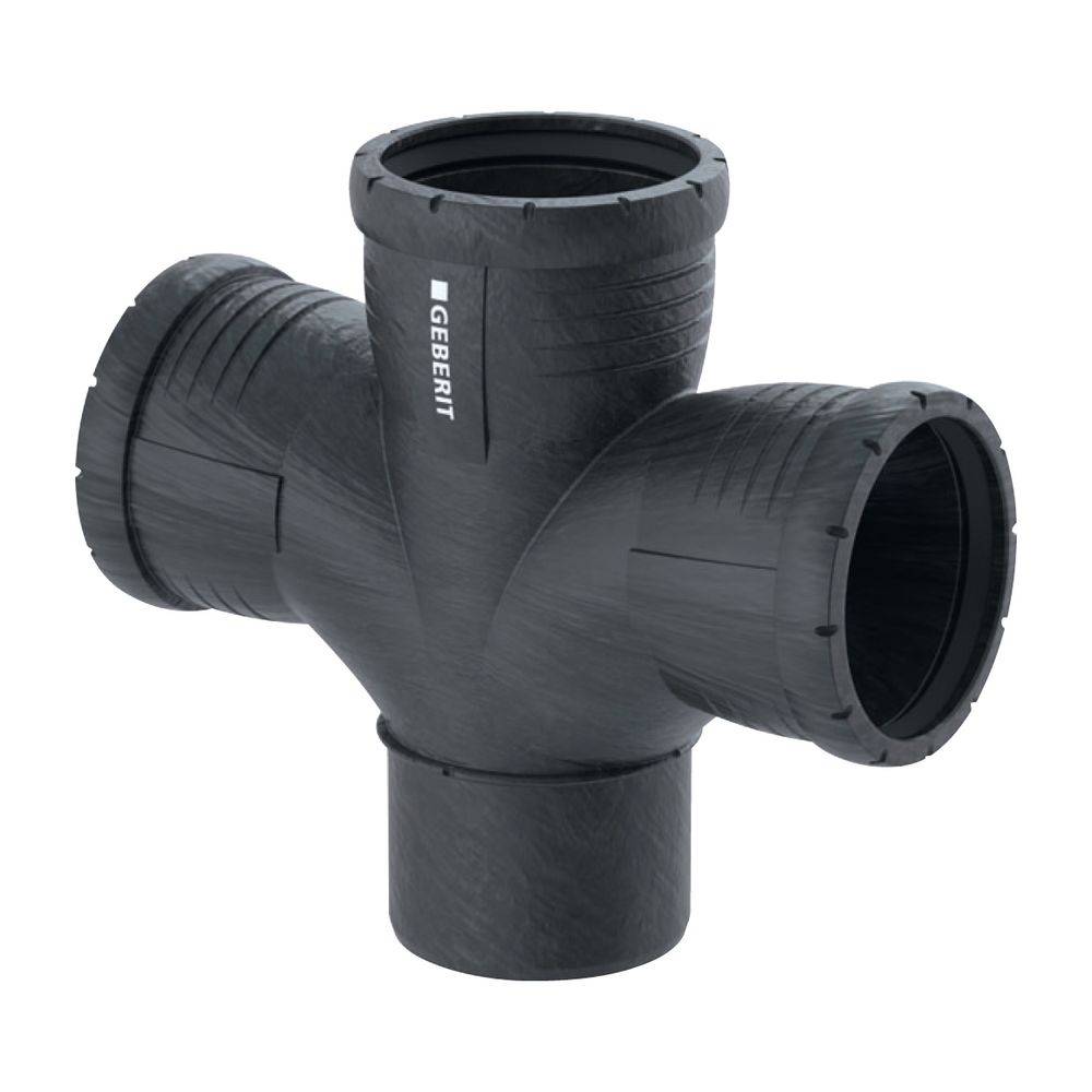 GEBERIT Geberit Bogenabzweig 2-f. DN 90/90/90 Silent-Pro 87 Grad d90/90/90