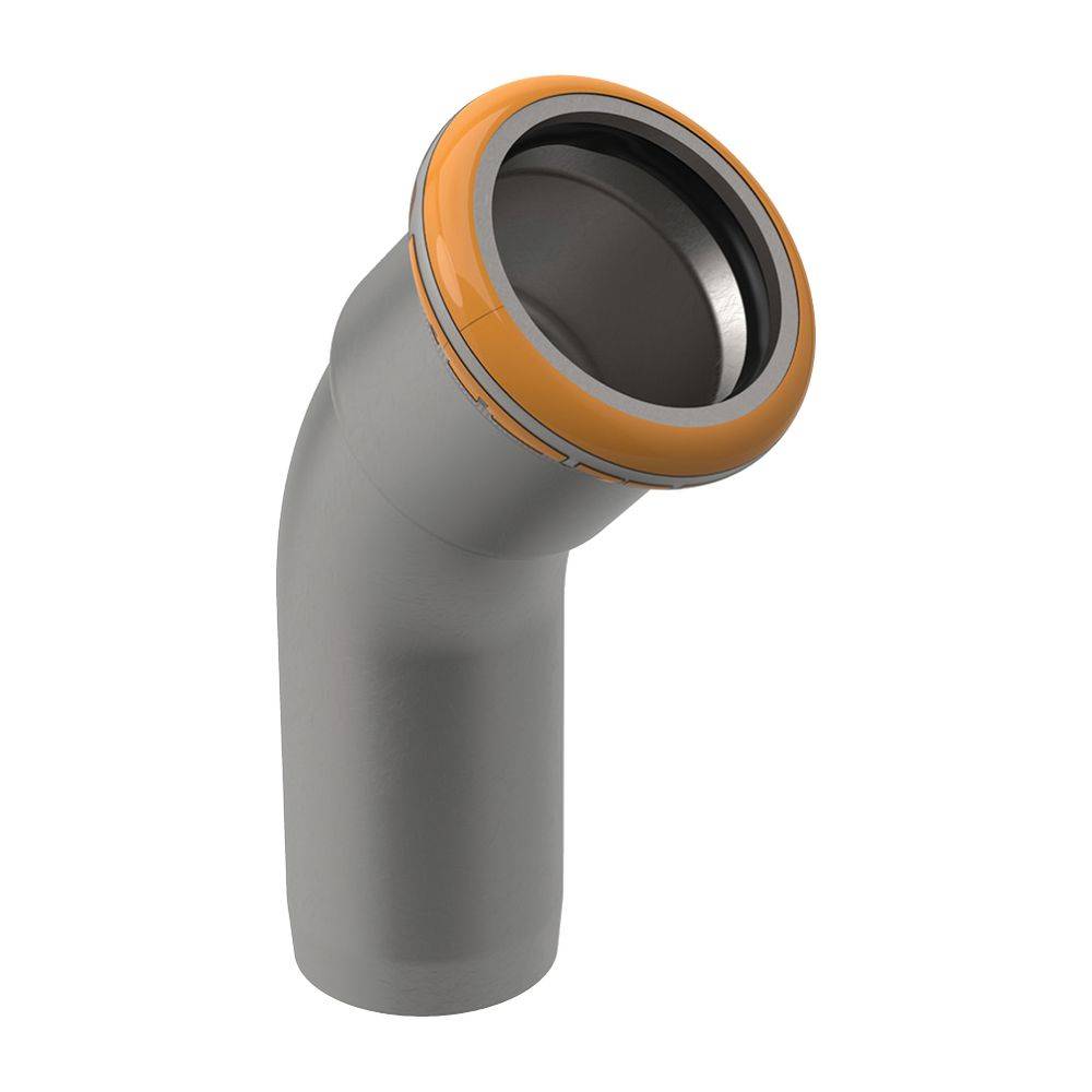 Geberit GE Mapress Therm Bogen, 45 Gr., d76,1mm, Einschubende, NPW, 1 Stk.