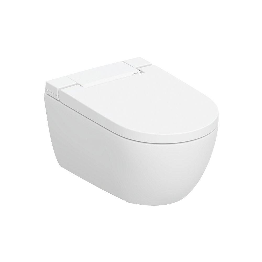 Geberit Dusch-WC AquaClean Alba, Wandhängend, Spülrandlos, KeraTect, 56,5x37,5x40,5cm, Weiß