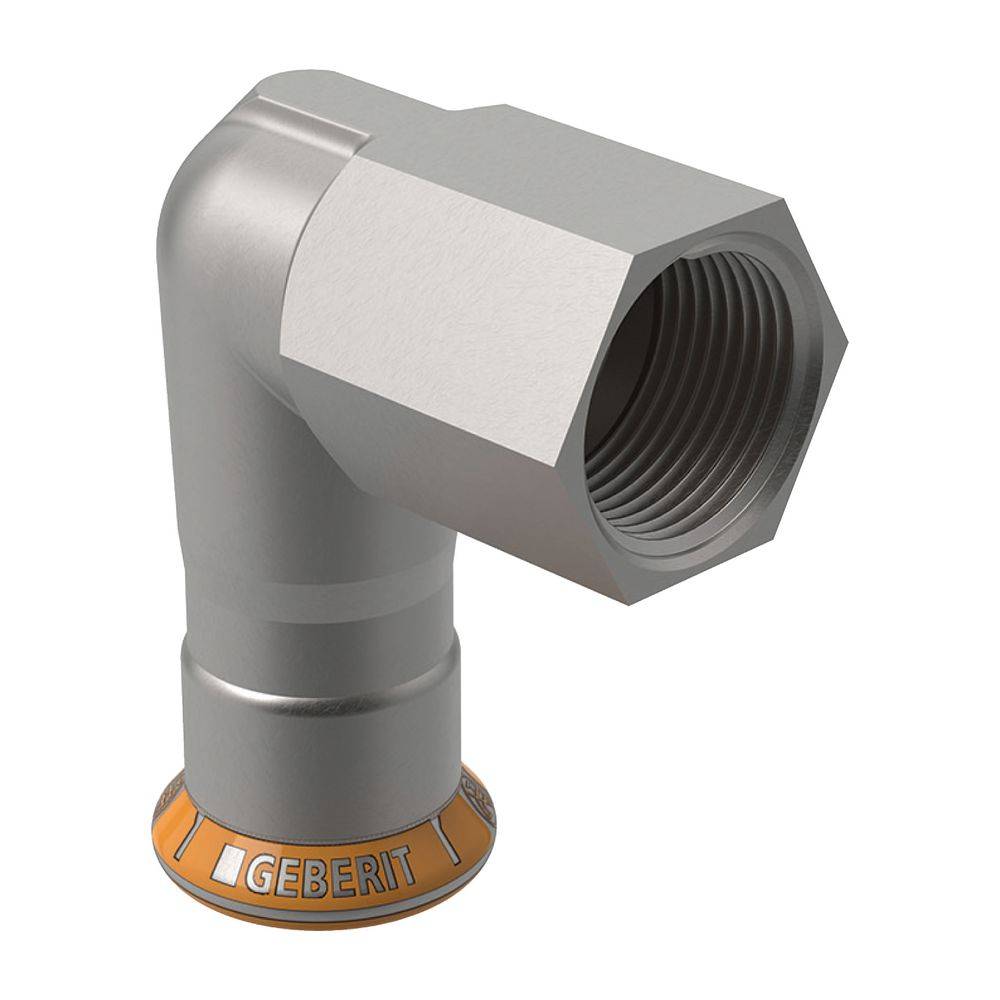 Geberit GE Mapress Therm Übergangswinkel, 90°, d18mm, Rp1/2, NPW, 1 Stk.
