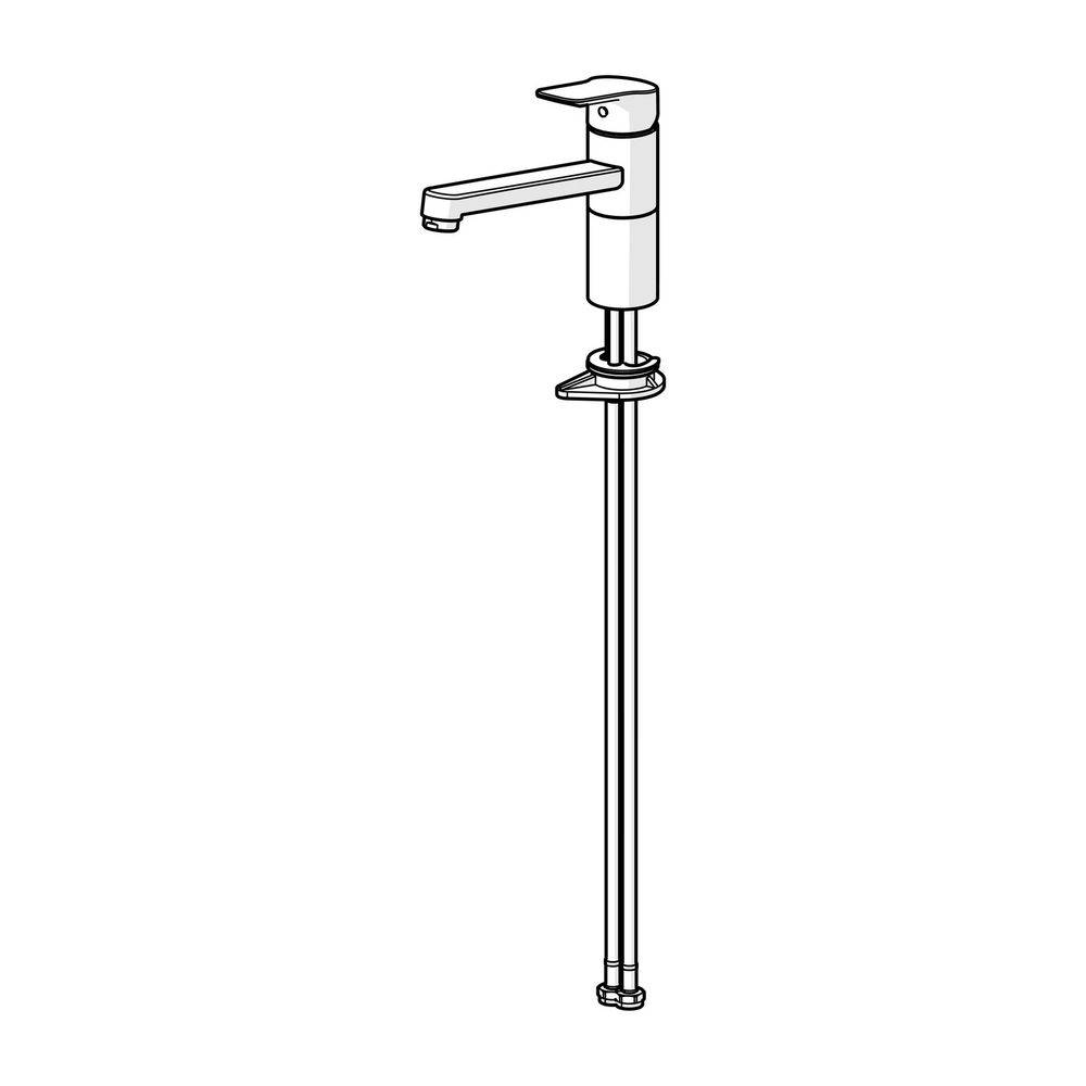 Hansa Basic Einhebelmischer Küchenarmatur, Ausladung 223mm, DN 15, Chrom, 55482203