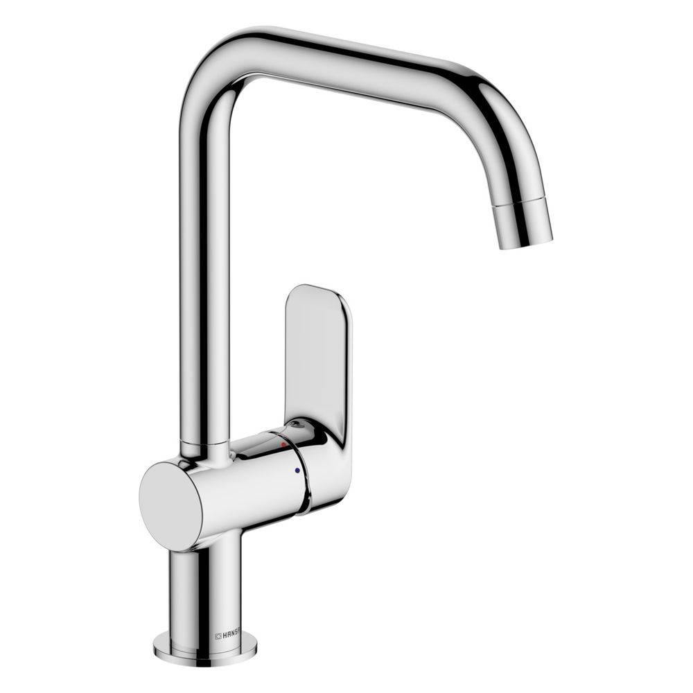 Hansa Basic Einhebelmischer Küchenarmatur, Ausladung 200mm, DN 15, Chrom, 55562203