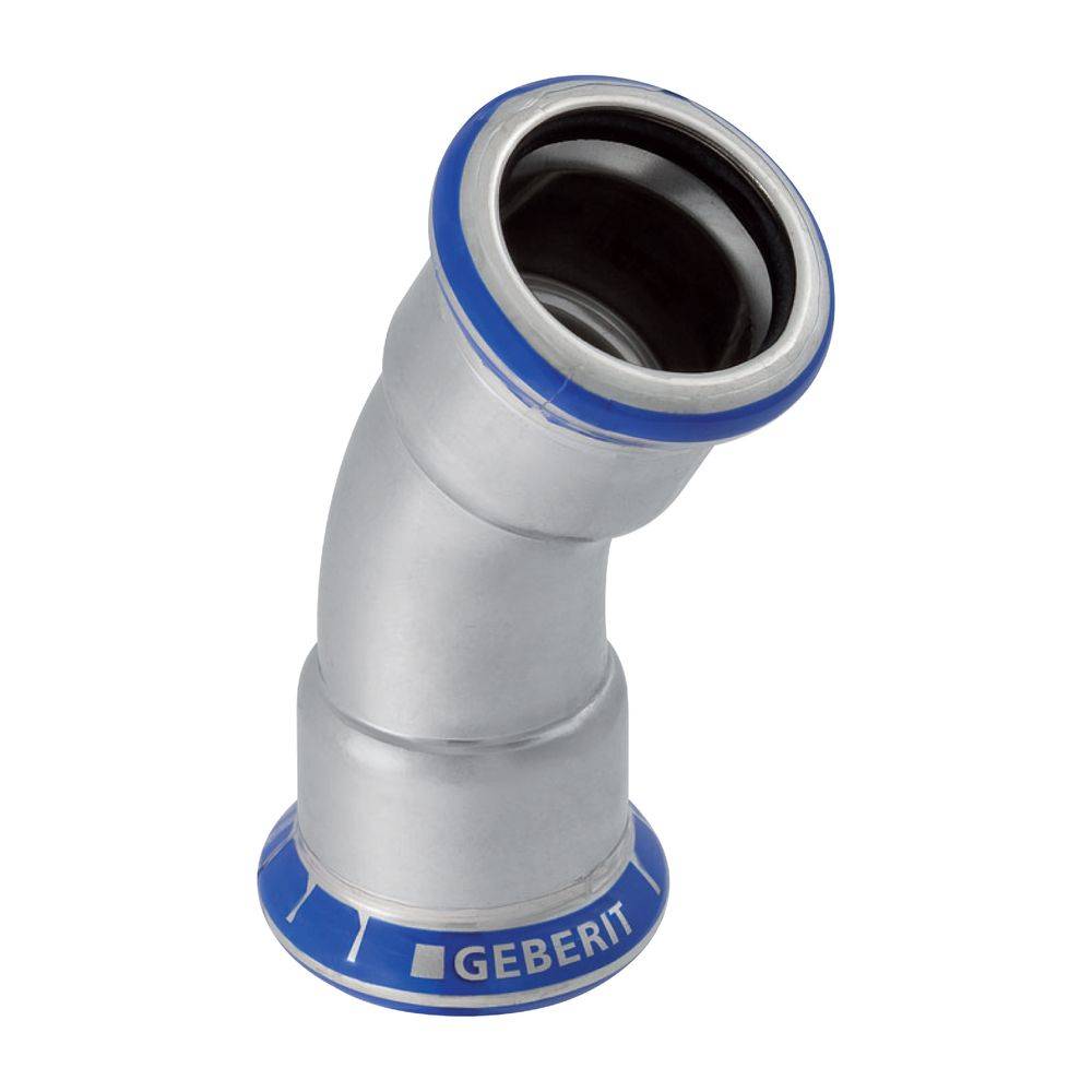 Geberit Edelstahl-Bogen Mapress, 30°, Ø76,1mm, Pressfitting für Rohrinstallationen, 1 Stk.
