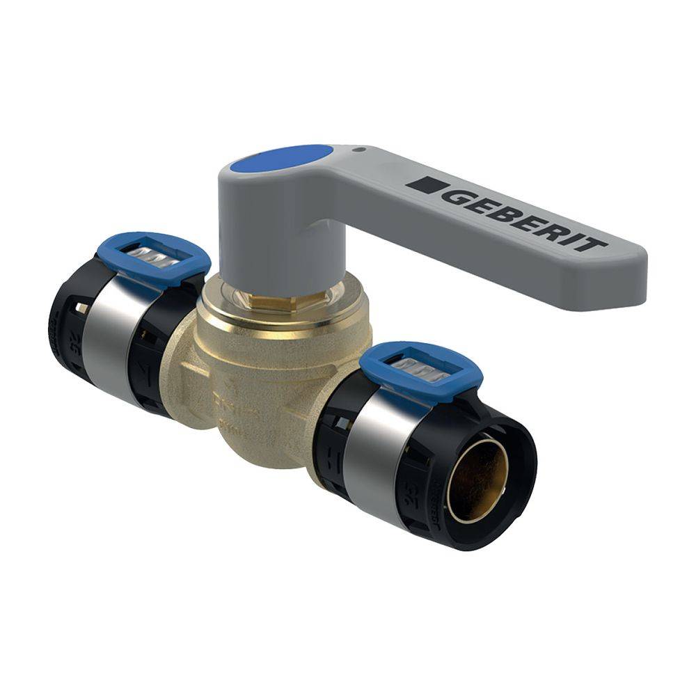 Geberit Kugelhahn FlowFit, DN 32, 40mm, Siliziumbronze, 619854001