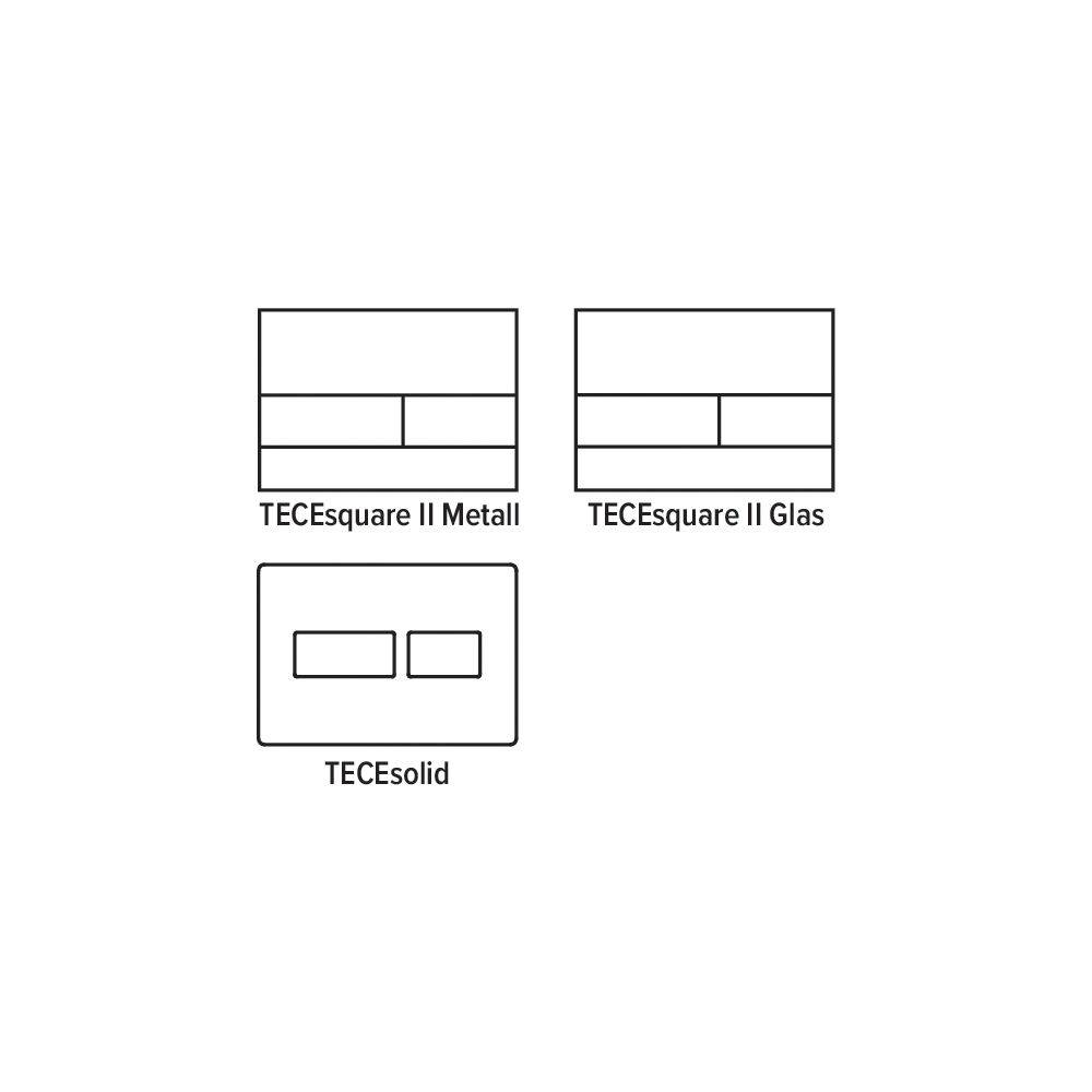 Tece Einwurfschacht II für Reinigungstabs Reihen Square Metall, Glas und Solid