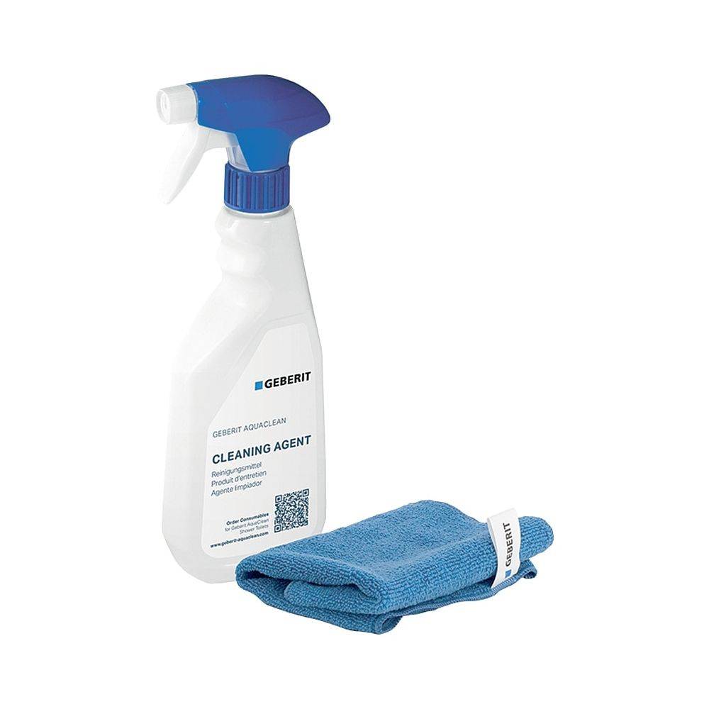 Geberit Reinigungsset AquaClean 500ml Reinigungsmittel und Tuch, Packung, 1 Stk.