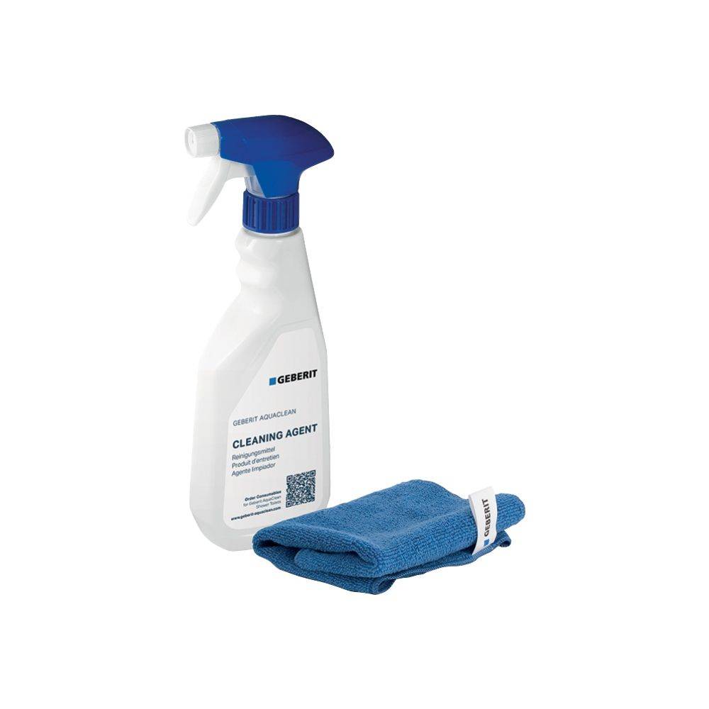 Geberit Reinigungsset AquaClean 500ml Reinigungsmittel und Tuch, Packung, 1 Stk.
