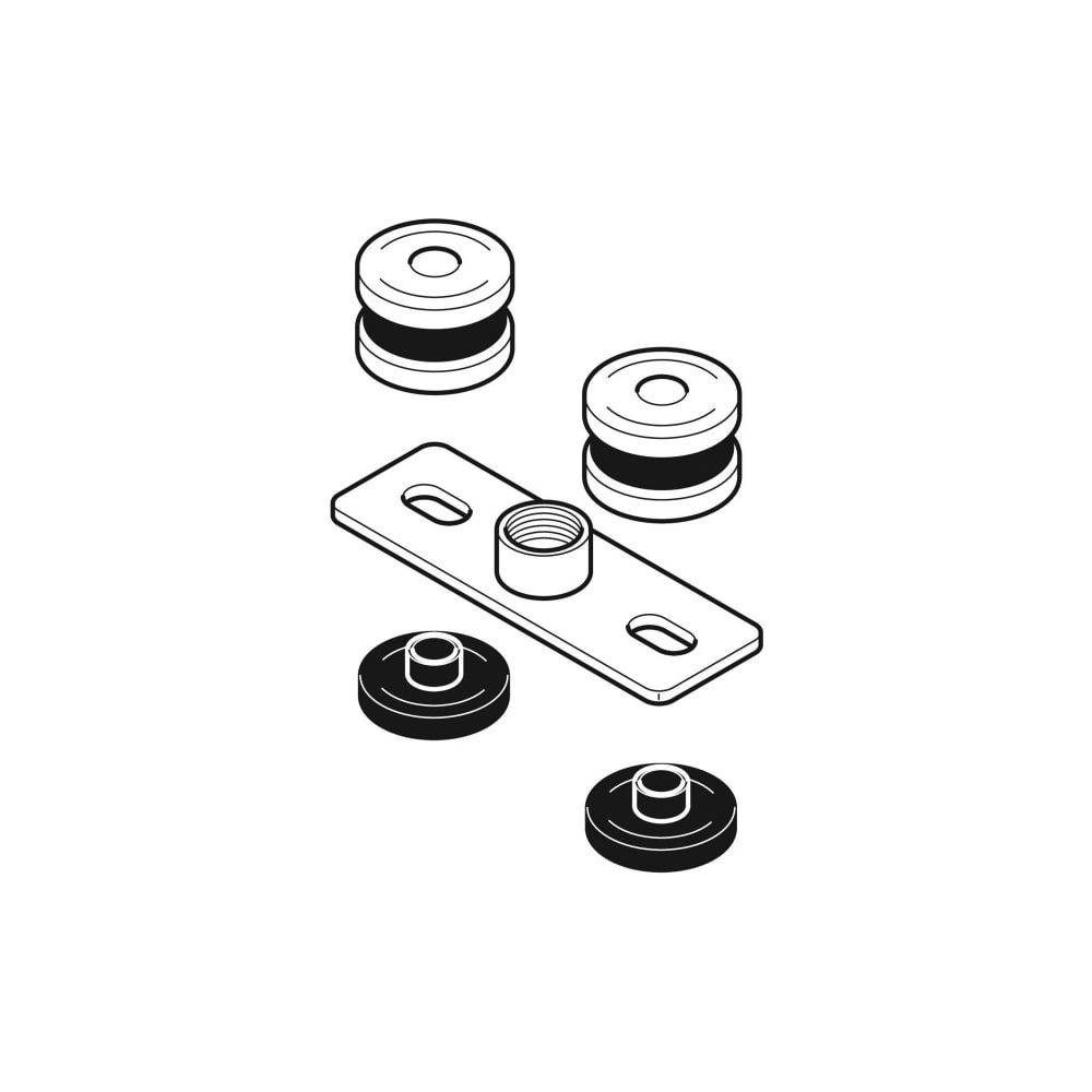 Geberit Grundplatten-Dämmset G1/2 Fixpunktbefestigung mit Grundplatte, 1 Stk.