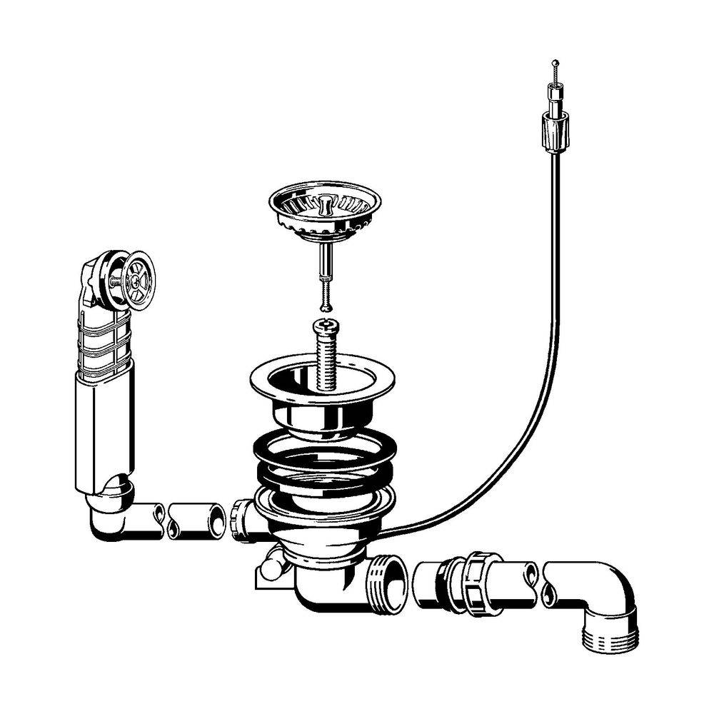Viega Ablaufventilset 7139.162 in Kunststoff weiss, 1 Stk.