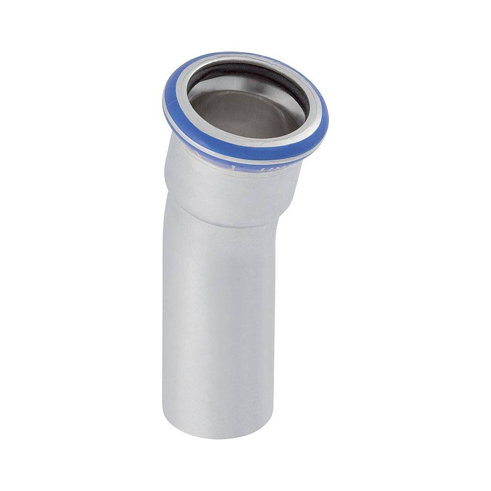 Geberit Edelstahl-Bogen Mapress, 15°, Ø28mm, mit Einschubende, Pressfitting, 1 Stk.