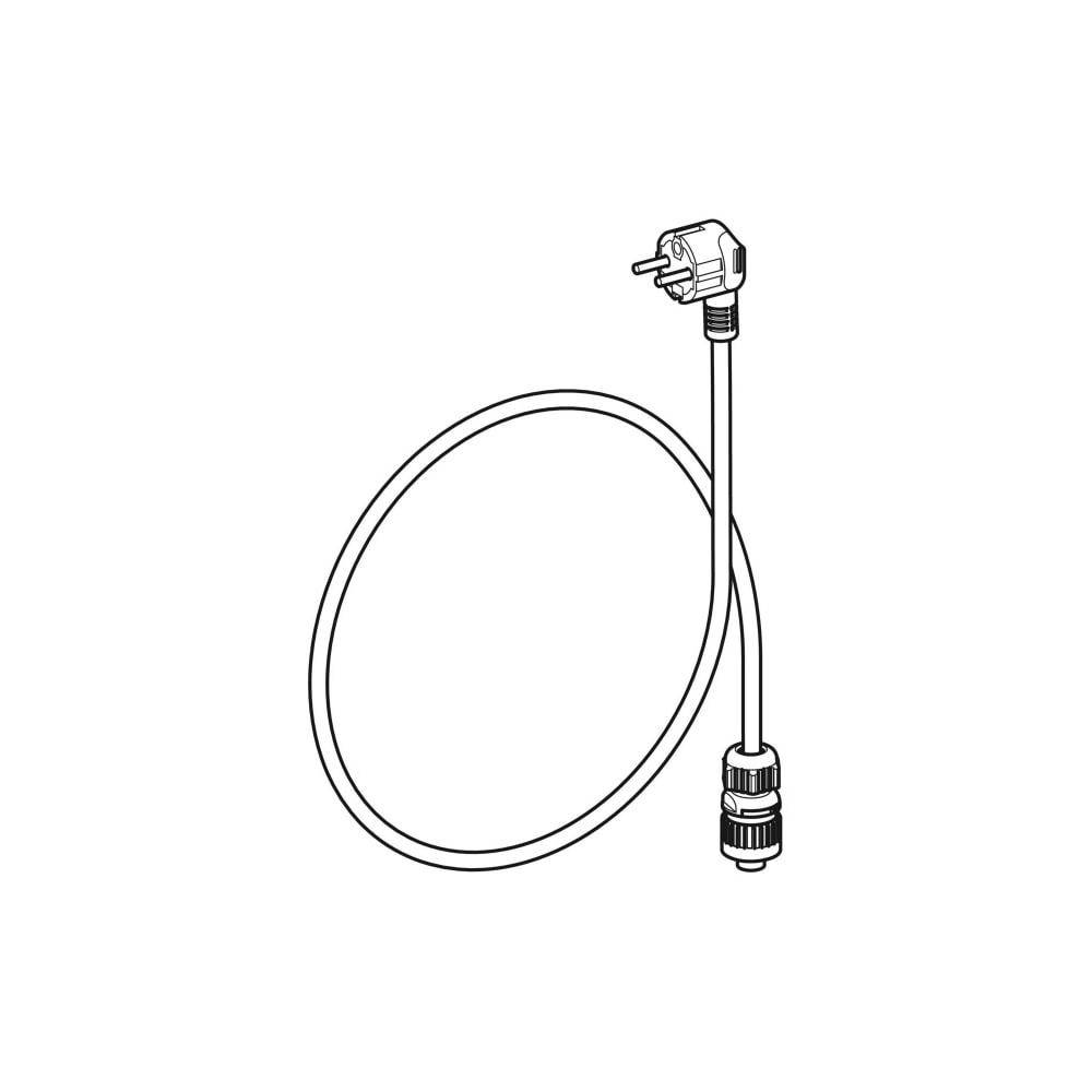Geberit Netzkabel für AquaClean, 220-230V, 50-60Hz, 60cm, PVC, Weiß, 242839P01