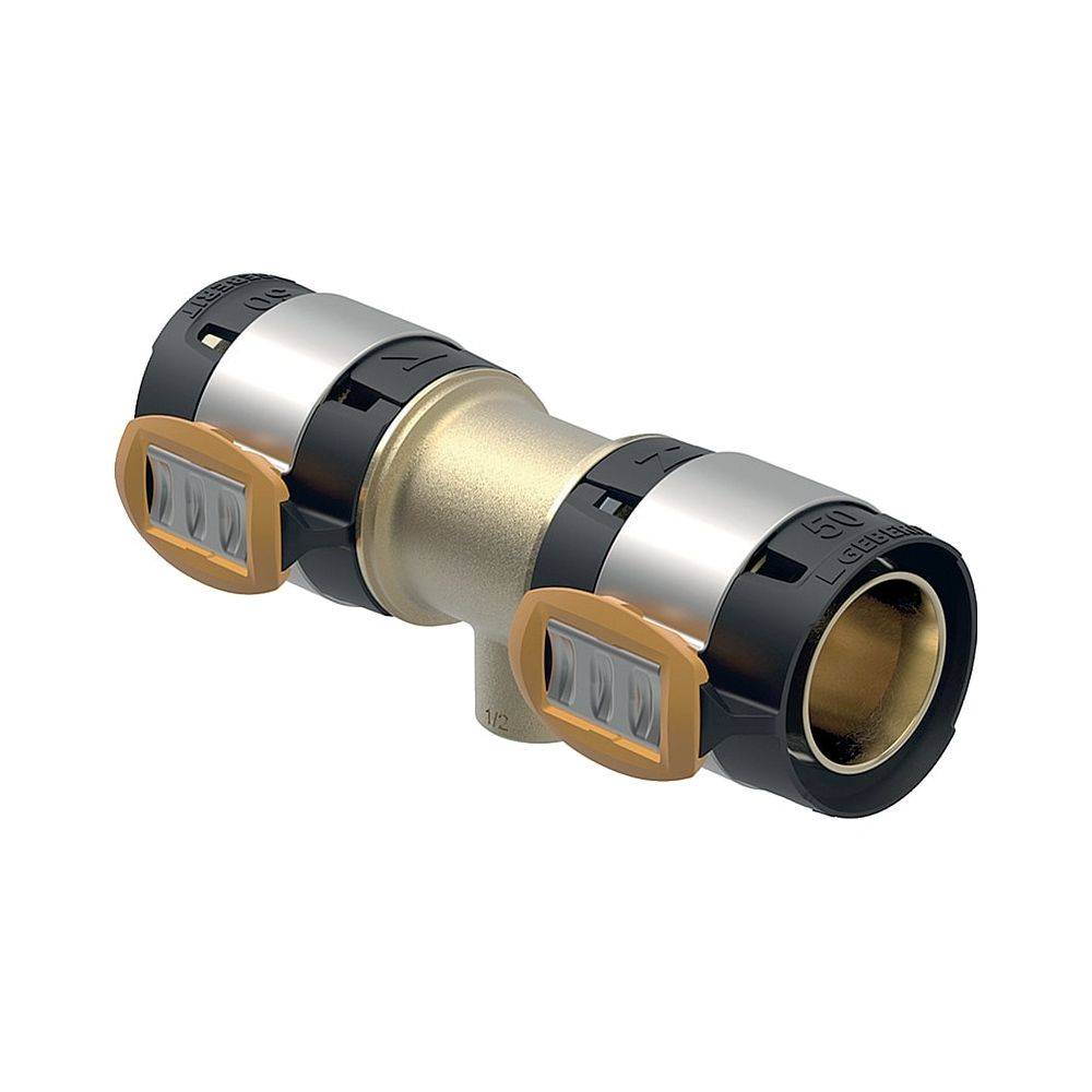Geberit FlowFit T-Stück mit Innengewinde, D 50mm, Rp 1 1/2", D1 Rotguss bleifrei