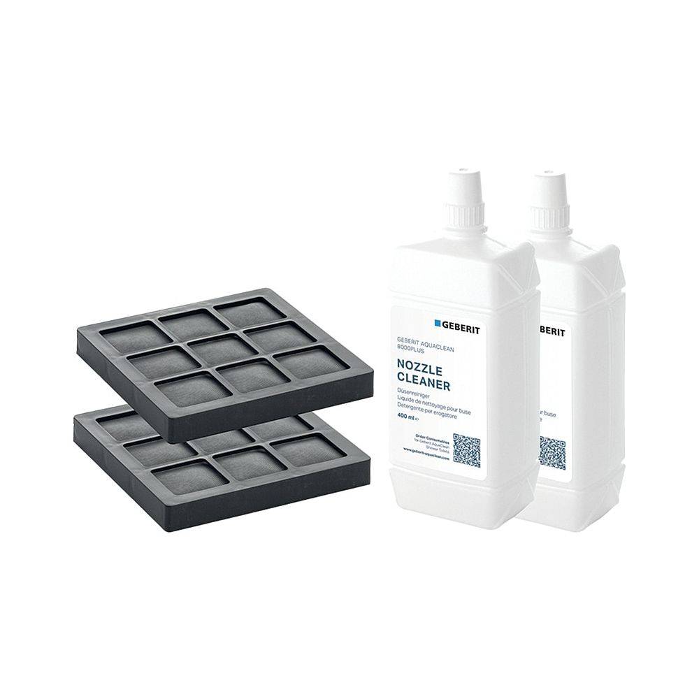 Geberit Düsenreiniger und Aktivkohlefilter für AqC 8000plus, Set mit je 2 Stk., 1 Stk.