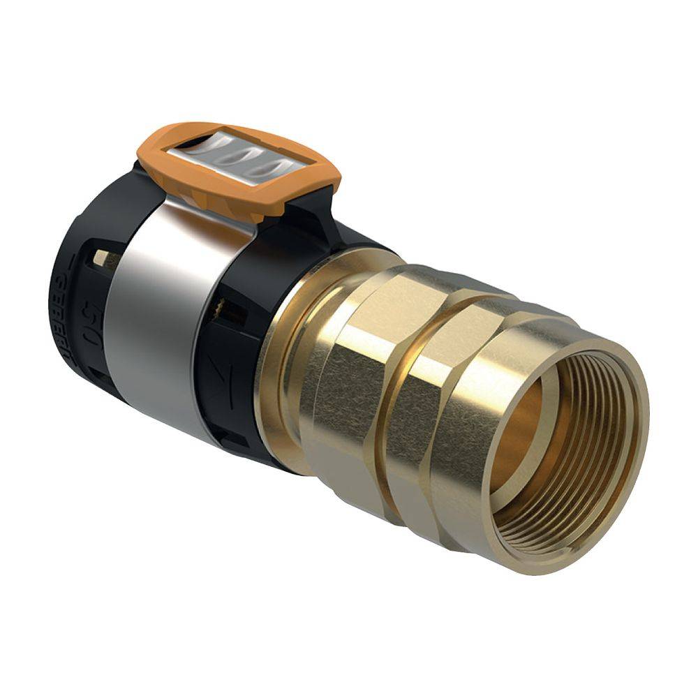 Geberit FlowFit Übergangsverschraubung mit Innengewinde bleifreie Siliziumbronze, D 63mm, Rp 2"