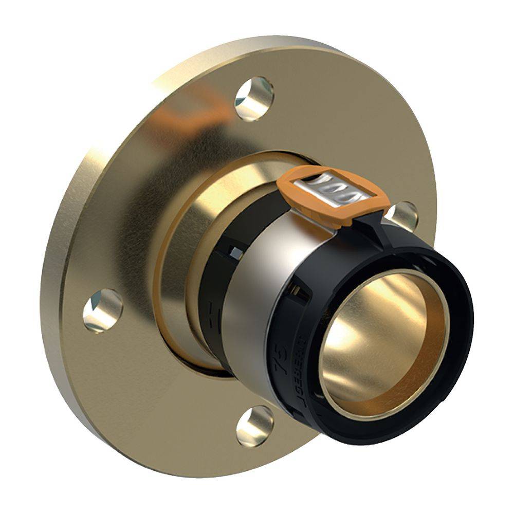 Geberit FlowFit Flansch PN10/16, mit Presseinheit bleifreie Siliziumbronze, D 75mm, DN 65