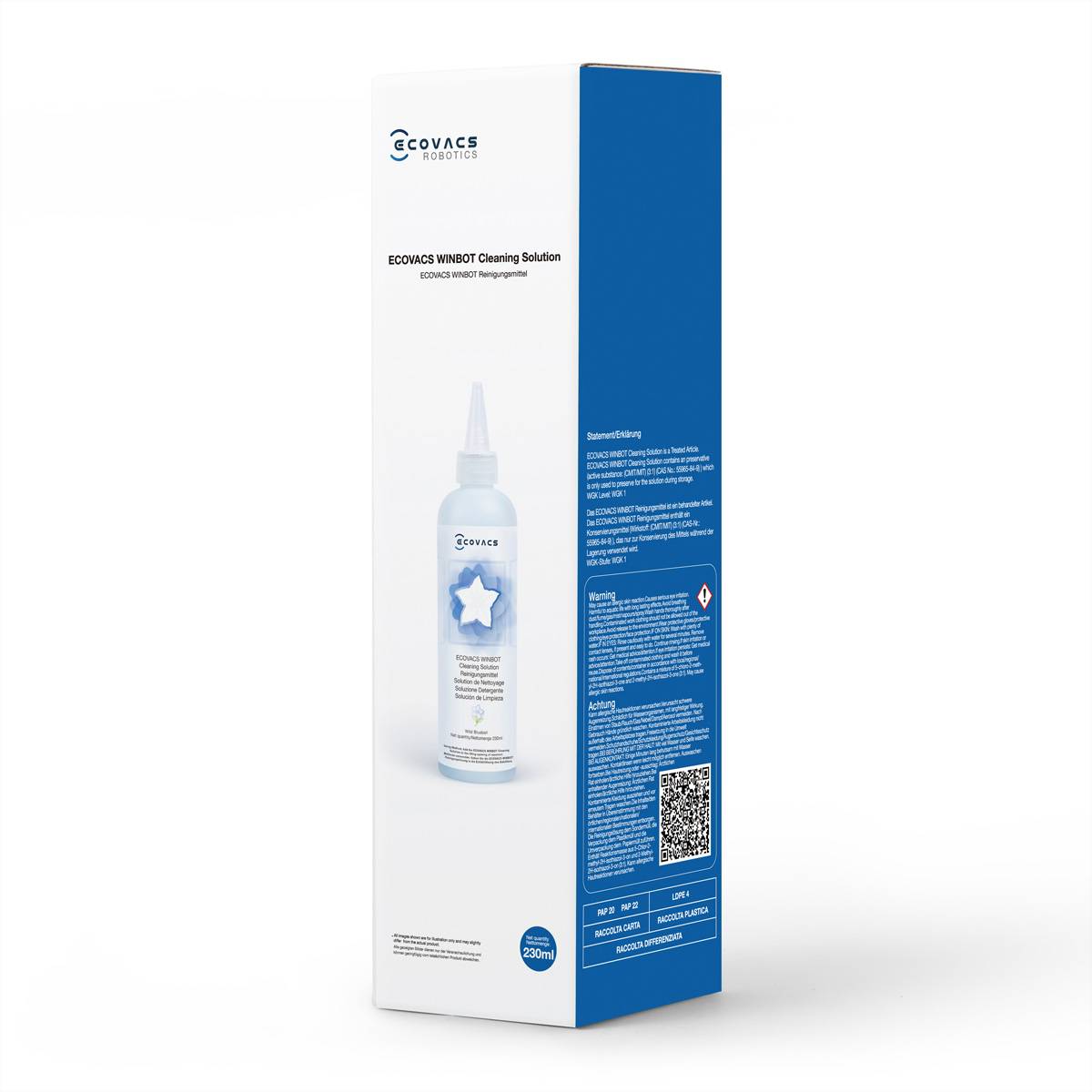 Ecovacs W-SO01-0004, Staubsaugerroboter, Reinigungslösung, Gemischte Farben, 230 ml, Ecovacs, all WINBOT