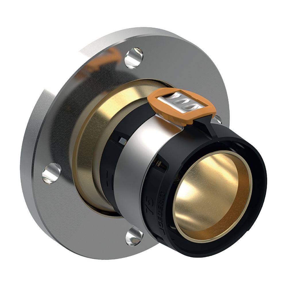 Geberit FlowFit Flansch PN6, mit Presseinheit bleifreie Siliziumbronze, D 75mm, DN 65