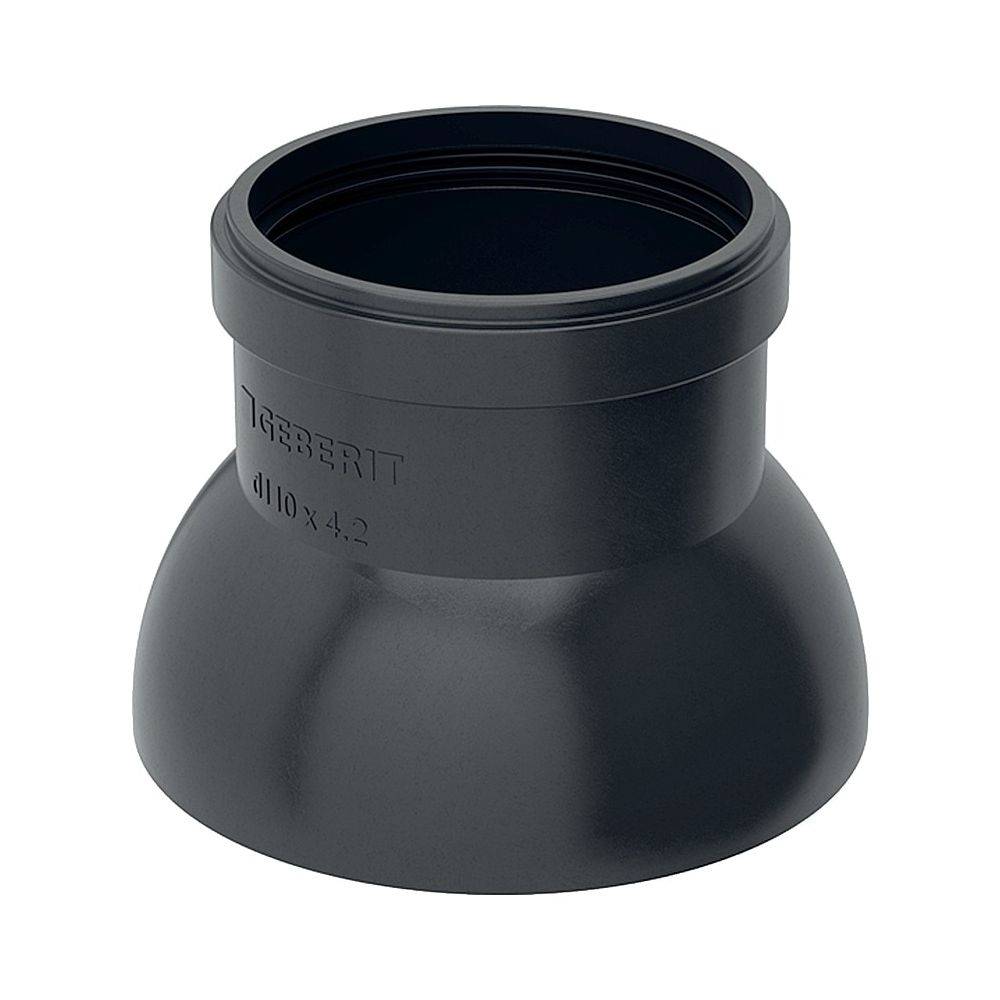 Geberit Dunsthut PE, DN 125, 125mm, PE-HD, Schwarz, 368989162