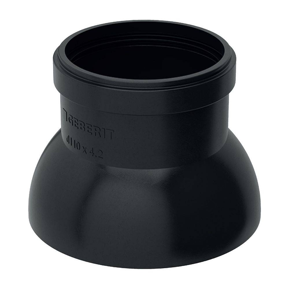 Geberit Dunsthut PE, DN 100, 110mm, PE-HD, Schwarz, 367989162