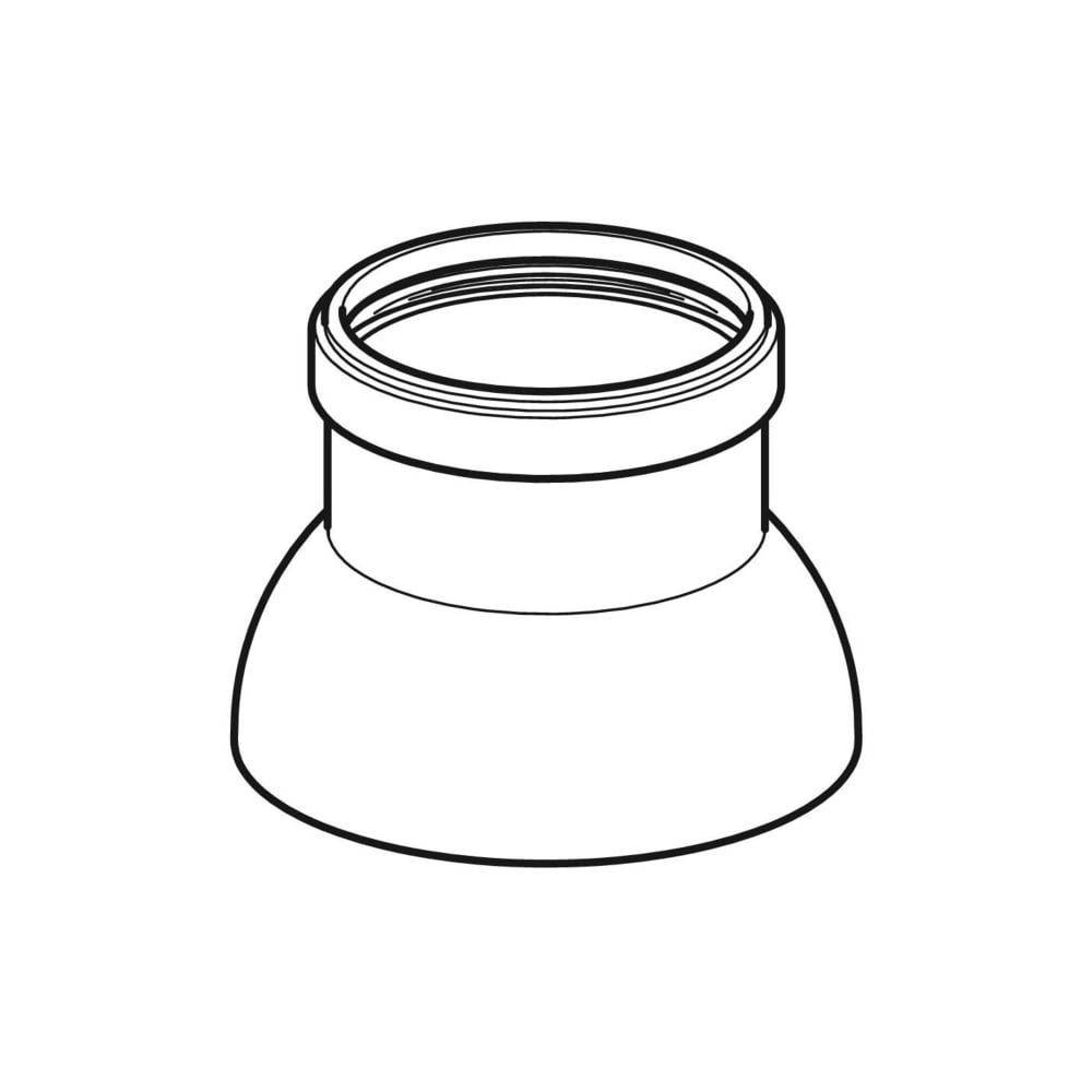 Geberit Dunsthut PE, DN 125, 125mm, PE-HD, Schwarz, 368989162