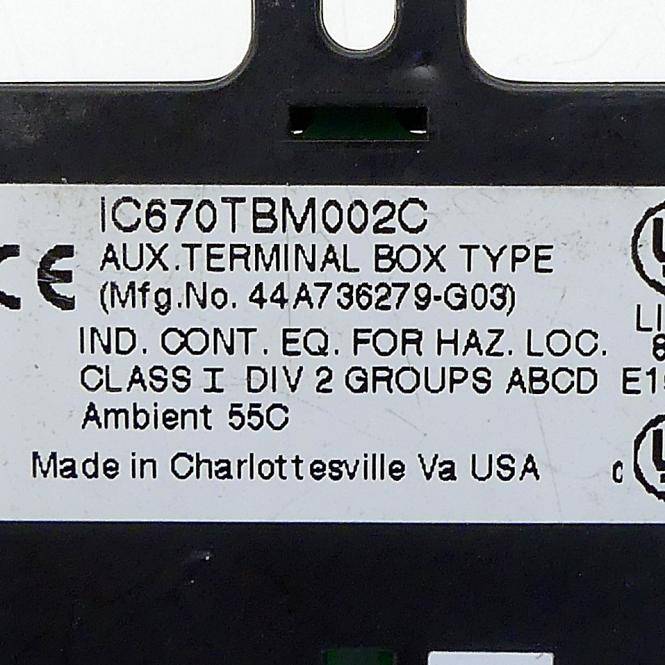 FANUC Klemmenkasten (IC670TBM002C)