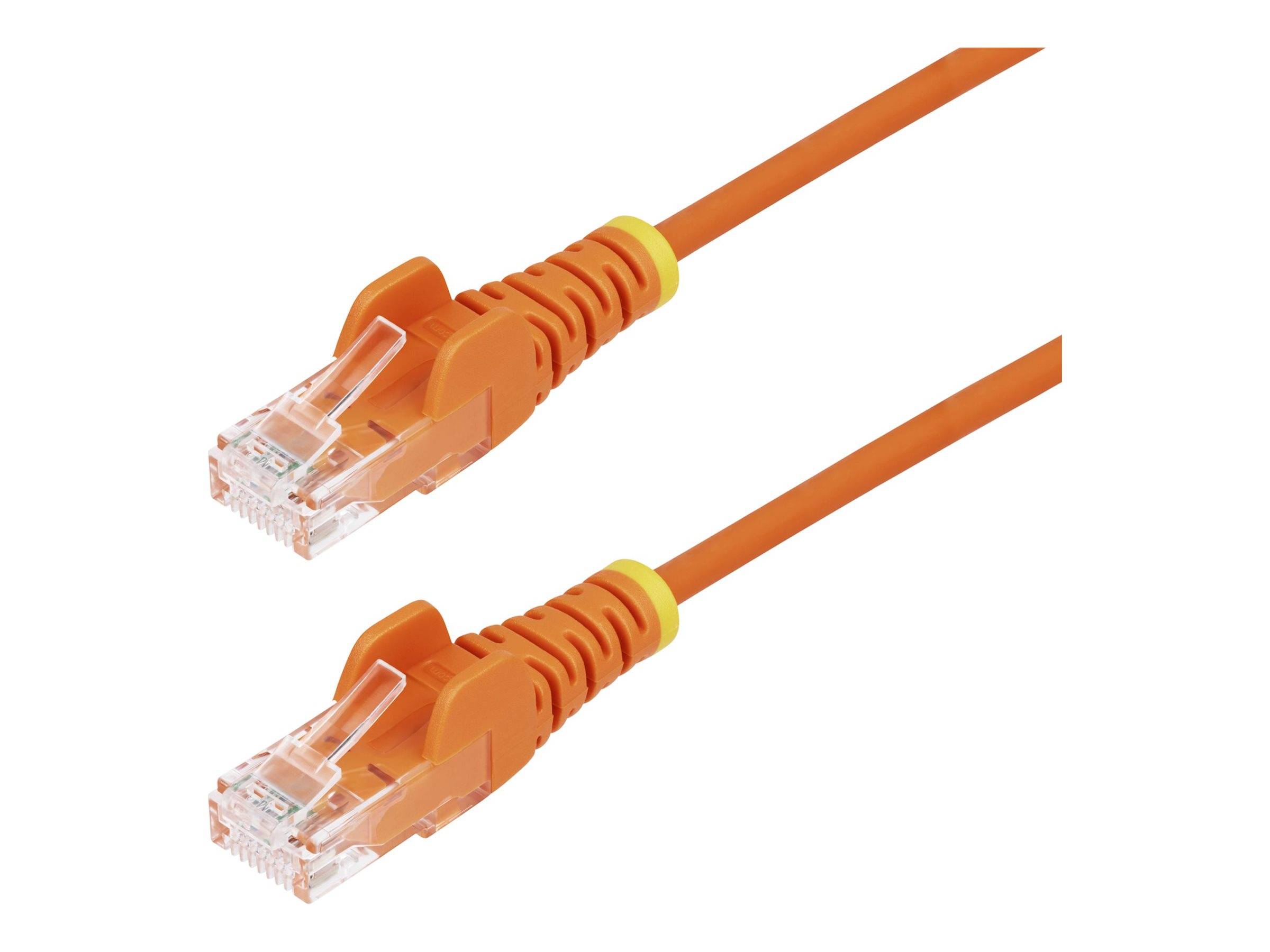 STARTECH 25cm Orangenes Slim CAT6-Kabel Netzwerk & Smart Home Netzwerk-Zubehör Netzwerk- und
